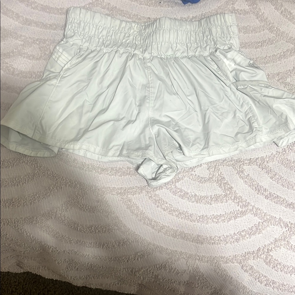 white free people movement shorts
